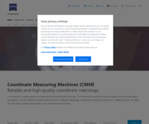 CMM.com(Multisensor coordinate measuring machines from ZEISS) Screenshot
