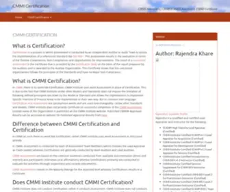 Cmmi-Certification.com(CMMI Certification) Screenshot