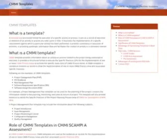 Cmmi-Templates.com(CMMI template) Screenshot