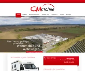 Cmmobile.de(Wohnmobilhändler CM mobile in Halberstadt) Screenshot