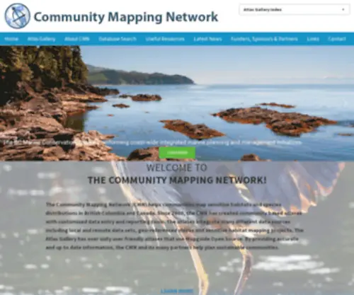 CMNBC.ca(Community Mapping Network) Screenshot