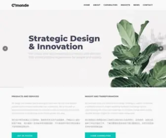 Cmonde.com(Strategic Industrial Design & Innovation Studio) Screenshot