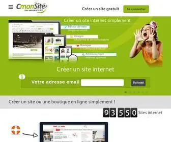 Cmonsite.fr(Créer un site internet) Screenshot