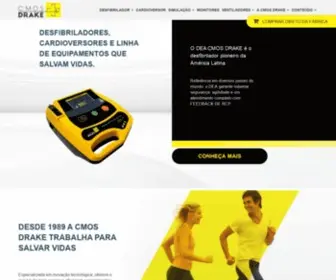 Cmosdrake.com.br(Desfibriladores, Cardioversores e equipamentos que Salva Vidas) Screenshot