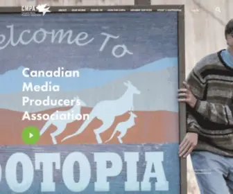Cmpa.ca(Home of Canada's media producers) Screenshot