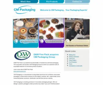 Cmpackaging.com(CM Packaging) Screenshot