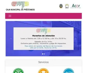 CMpcorrientes.com.ar(Caja Municipal de Préstamos) Screenshot