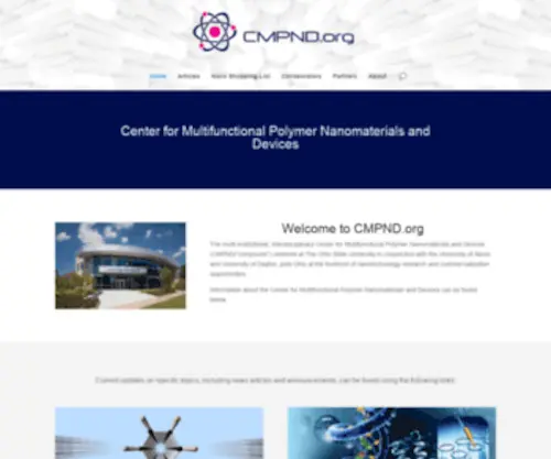 CMPND.org(Center for Multifunctional Polymer Nanomaterials and Devices) Screenshot