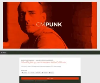 Cmpunk.com(The Official Website Of CM Punk) Screenshot