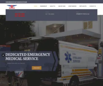 CMR-Med.co.za(Cape Medical Response) Screenshot