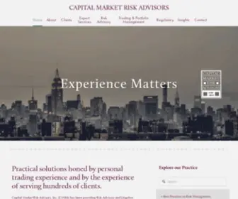 Cmra.com(Capital Market Risk Advisors) Screenshot