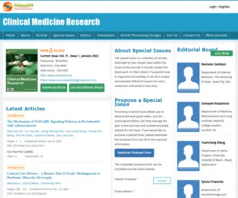 CMrjournal.org(Clinical Medicine Research) Screenshot