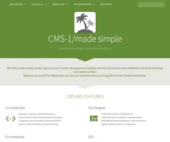 CMS-1.org(Homepages mit PHP Content Management System CMS/made simple erstellen) Screenshot