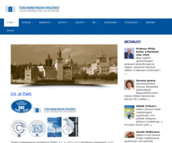 CMS-Cma.cz(ČESKÁ MARKETINGOVÁ SPOLEČNOST) Screenshot