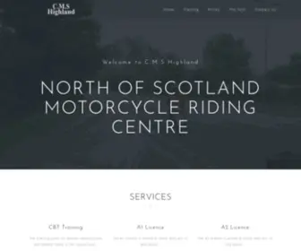 CMS-Highland.co.uk(Motorcycle rider training Inverness) Screenshot