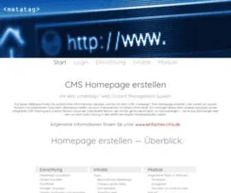 CMS-Homepage-Erstellen.de(Homepage erstellen) Screenshot