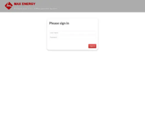 CMS-Maxenergy.com(Max Central Management System) Screenshot