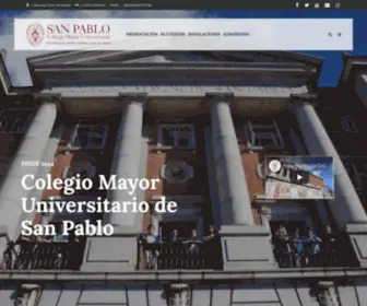 Cmsanpablo.es(Colegio Mayor Universitario de San Pablo) Screenshot