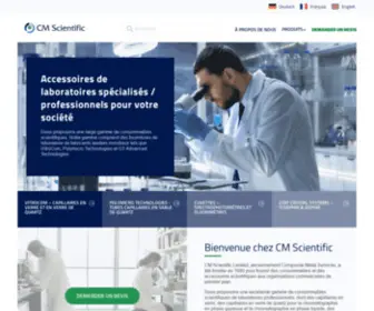 CMscientific.fr(CM Scientific) Screenshot