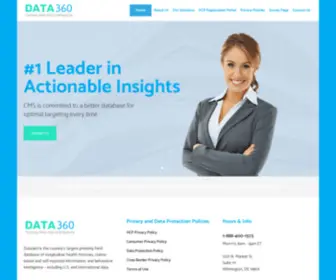 CMsdata360.com(A CMS Company) Screenshot