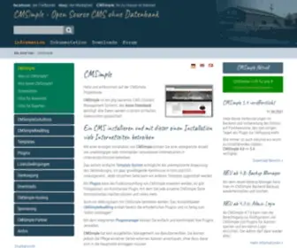 Cmsimple.de(Open Source CMS ohne Datenbank) Screenshot