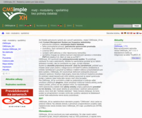Cmsimple.sk(Spoľahlivý) Screenshot