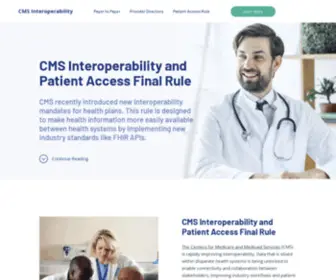 Cmsinteroperability.org(CMS Interoperability and Patient Access Final Rule) Screenshot