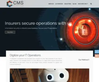Cmsitservices.com(Automation, Cyber Security and Digital Services) Screenshot