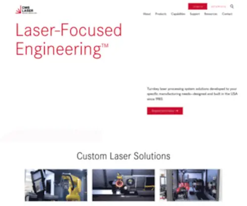 CMslaser.com(Control Micro Systems (CMS Laser)) Screenshot