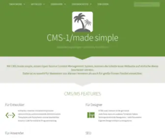 CMsmadesimple.de(Homepages mit PHP Content Management System CMS Made Simple erstellen) Screenshot