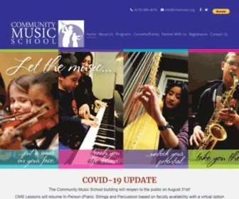 CMsmusic.org(Community Music School) Screenshot