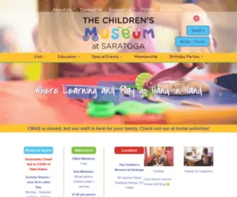 CMSSNY.org(The Children’s Museum at Saratoga) Screenshot