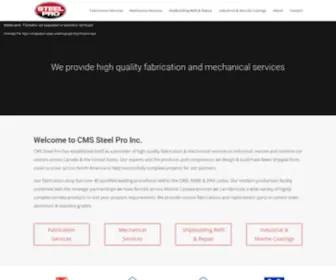 CMSsteelpro.ca(CMS Steel Pro) Screenshot