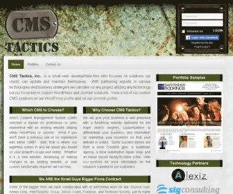 CMstactics.com(Joomla website) Screenshot