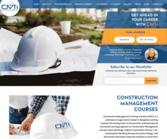 Cmti.co.in(Top Construction Management Courses in Bangalore) Screenshot