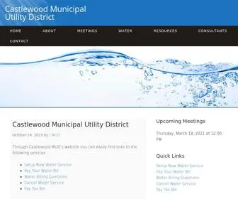 Cmud.org(Castlewood Municipal Utility District) Screenshot