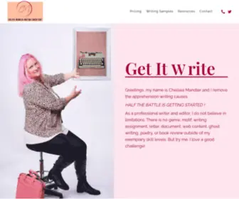 CMwritingconsultants.com(Chelsea Mandler of CM Writing Consultant) Screenshot