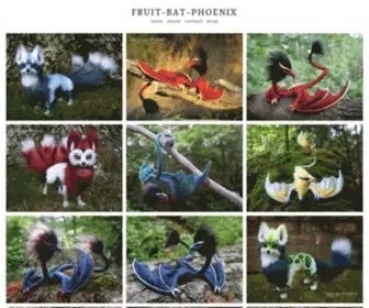 CMWyvern.com(OOAK posable fantasy creatures and more Fruit) Screenshot