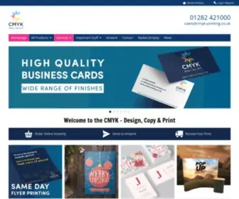 CMYK-Printing.co.uk(Printers Burnley) Screenshot