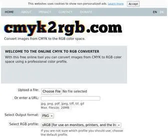 CMYK2RGB.com(Convert images from CMYK to RGB color space (using professional color profiles)) Screenshot