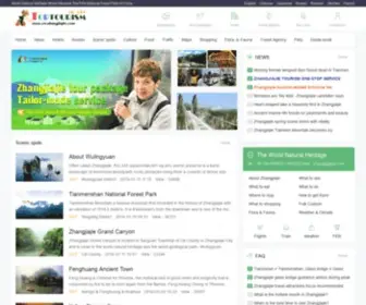 CN-Zhangjiajie.com(Zhangjiajie Tourism Information Website) Screenshot