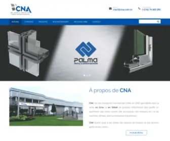 Cna.com.tn(CNA Comptoir National d'Aluminium) Screenshot