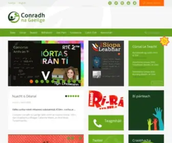 Cnag.ie(Conradh na Gaeilge) Screenshot
