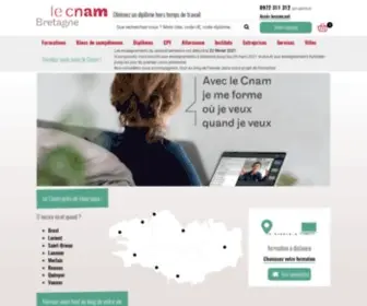 Cnam-Bretagne.fr(Etablissement public d'enseignement supérieur et de recherche) Screenshot