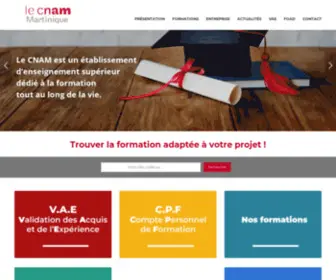 Cnam-Martinique.fr(Accueil) Screenshot