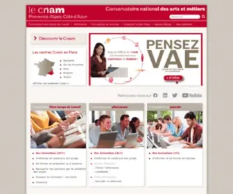 Cnam-Paca.fr(Cnam Paca) Screenshot