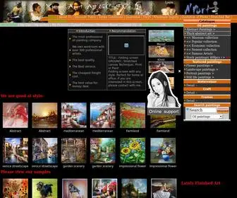 Cnartport.com(Decorative oil painting wholesaler and factory) Screenshot