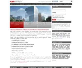 Cnasurety.com(CNA Surety) Screenshot