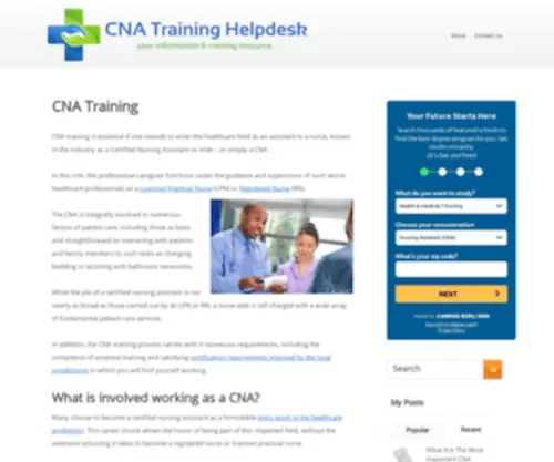 Cnatraininghelpdesk.com(CNA Training) Screenshot