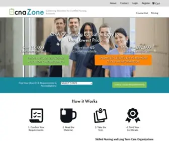 Cnazone.com(CNA CE Online CNA CE) Screenshot